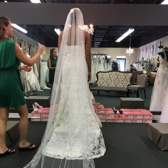 Maggie Sottero Lace Wedding Dress - Picture 3 of 10